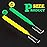 Patelai 100 Pieces Braces Brush for Cleaner Interdental Brush Toothpick Dental Tooth Flossing Head Oral Dental Hygiene Flosser Toothpick Cleaners Tooth Tool(Green, Yellow,Mixed Sizes)