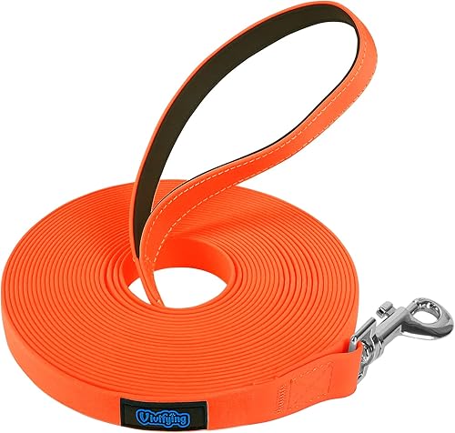 Miniatura 11 de Vivifying Correa larga impermeable para perros, correa de entrenamiento para perros de 20 pies para exteriores, correa larga de PVC duradera con