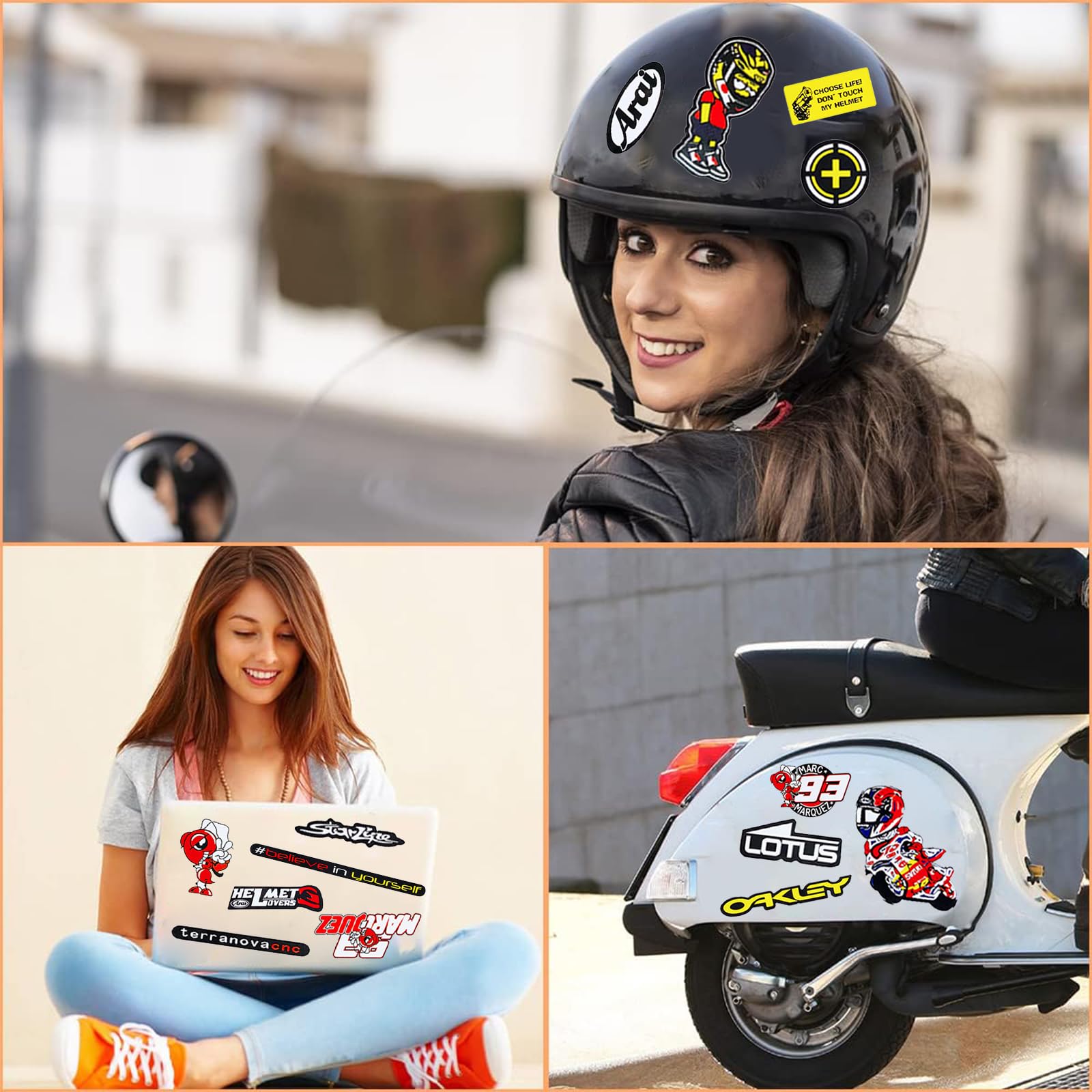 RAXLUPO Aufkleber Wasserdicht - Motorrad Sticker Set