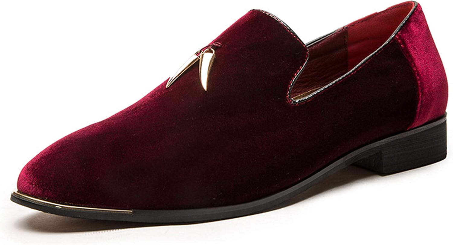 Men Suede Luxury Glitter Shoes Slip 
