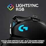 Logitech G502 LIGHTSPEED Wireless Gaming Mouse, HERO 16K Sensor, 16,000 DPI, RGB, Adjustable Weights, 11 Programmable Buttons, Long Battery Life, On-Board Memory, PC/Mac - Black (German Packaging) - 8
