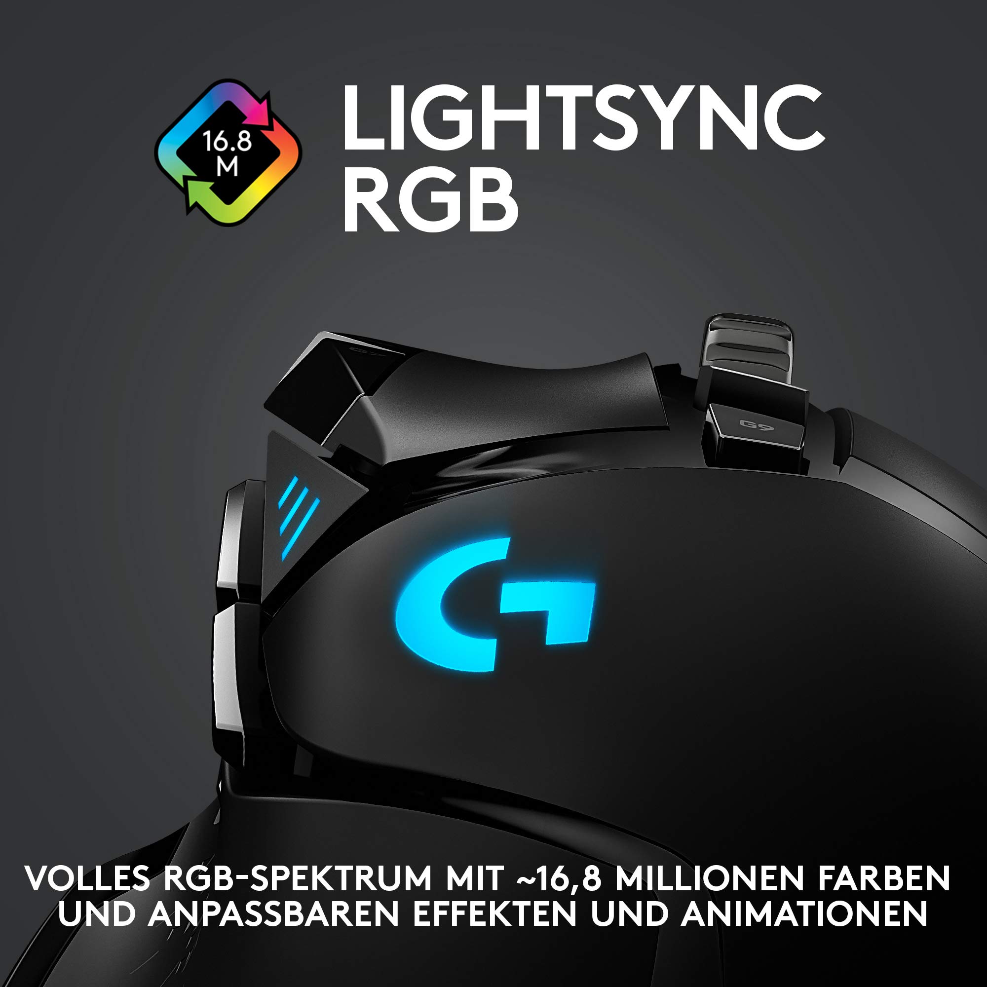 Logitech G502 LIGHTSPEED kabellose Gaming-Maus mit HERO 25K DPI Sensor