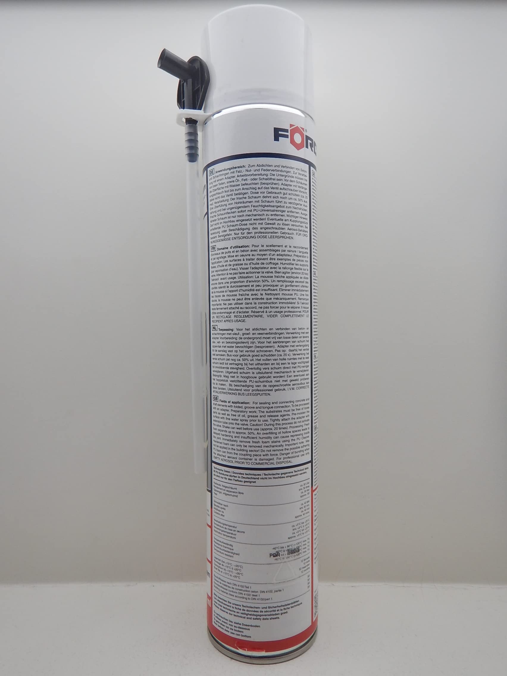 FÖRCH 1K PU BRUNNENSCHAUM SCHACHT BAUSCHAUM SCHAUM 750ML (12)