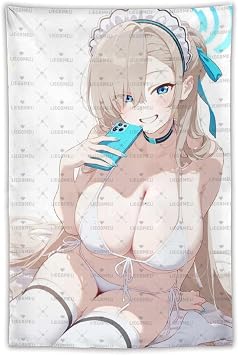 LIEGBMEU Pinup Girl Sexy Hot Anime Girl Tapestry 40"x60" Wall Quilt Art Whimsical Tapestry DecorationAa052