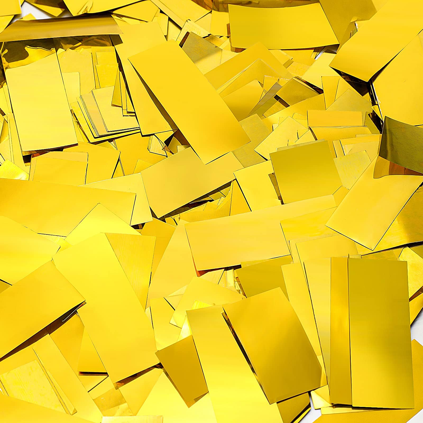 Sumind 200 Grams Large Gold Confetti Foil Glitter Metallic Shredded Paper Filler Throwable Scatter Table Party Confetti for Wedding Graduation Birthday Baby Shower Celebrations Xmas Party Decor