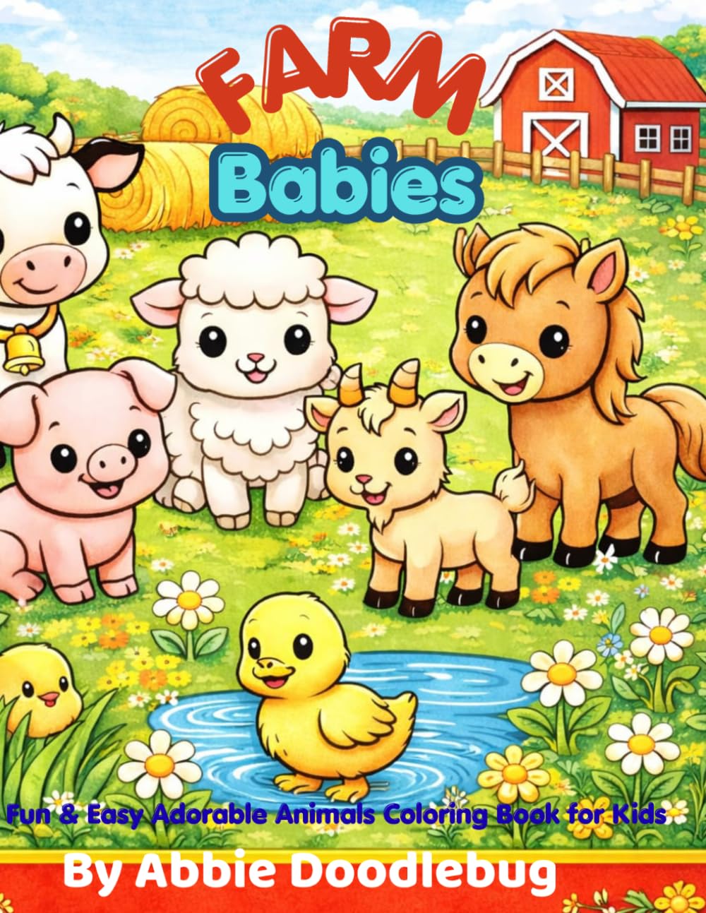 FARM Babies: Fun &Easy Adorable Animals Coloring Book for Kids (Tiny Tails: Sweet & Adorable Baby Animals Adventures)