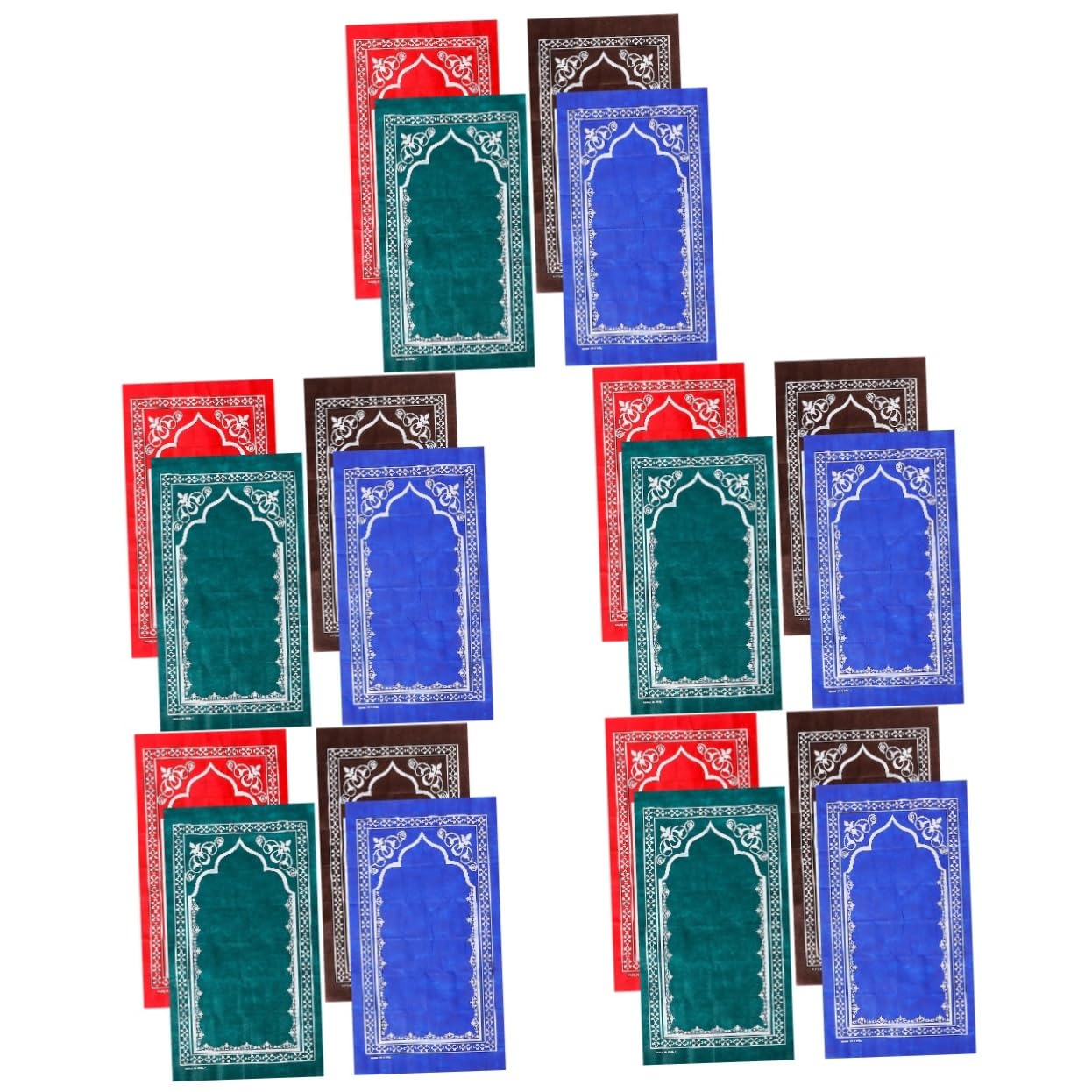 Tapis de prière pour musulmans Alipis rembourré et antidérapant lot de 5 pour l'Aïd