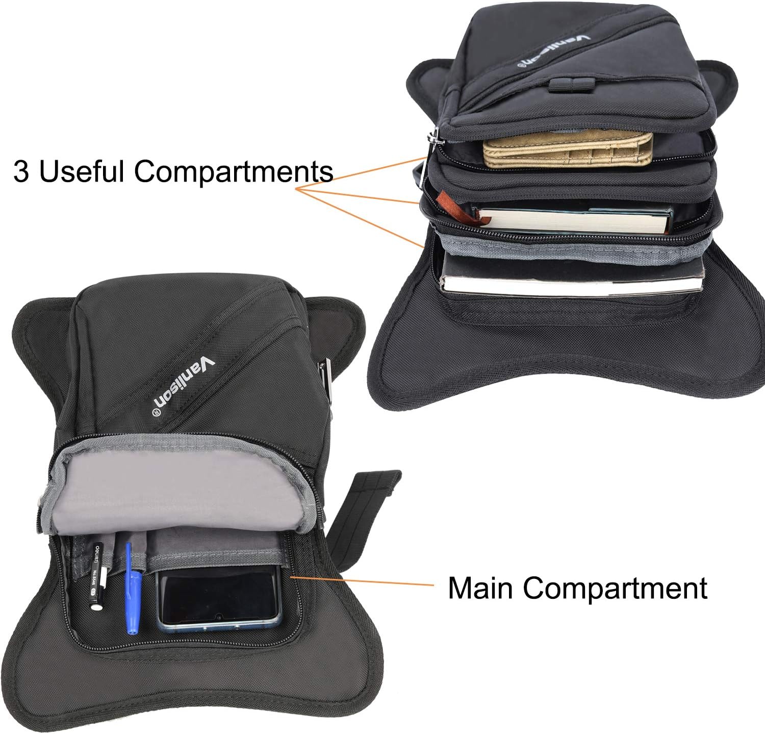 Polyester Leg Bag Thigh Pack Purse Tactical Fanny Leg Pouch Bag Motrocycle Bag Waterproof Blue - Image 3