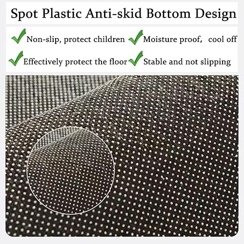 Miniatura 4 de Alfombra Hopscotch para niños, divertida alfombra de juego educativo, antideslizante para aprendizaje de números, alfombra de guardería para sala de