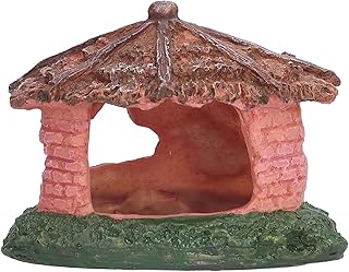 Caverna de camarão de aquário, abrigo de répteis de resina para aquário pequeno acessórios de decoração de aquário abrigo confortável e área de reprodução para crustáceos, esconderijo de peixes decoração de aquário para desova