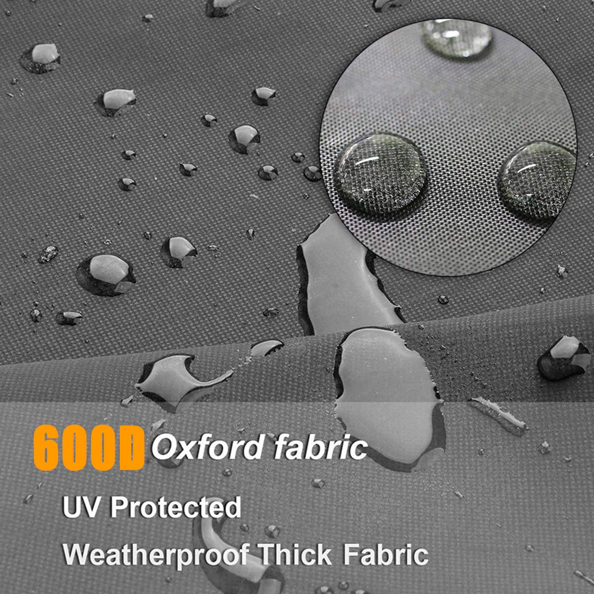 Copertura Tavolo Esterno 95x95x75cm - Tessuto Oxford 600D Impermeabile E Anti-UV