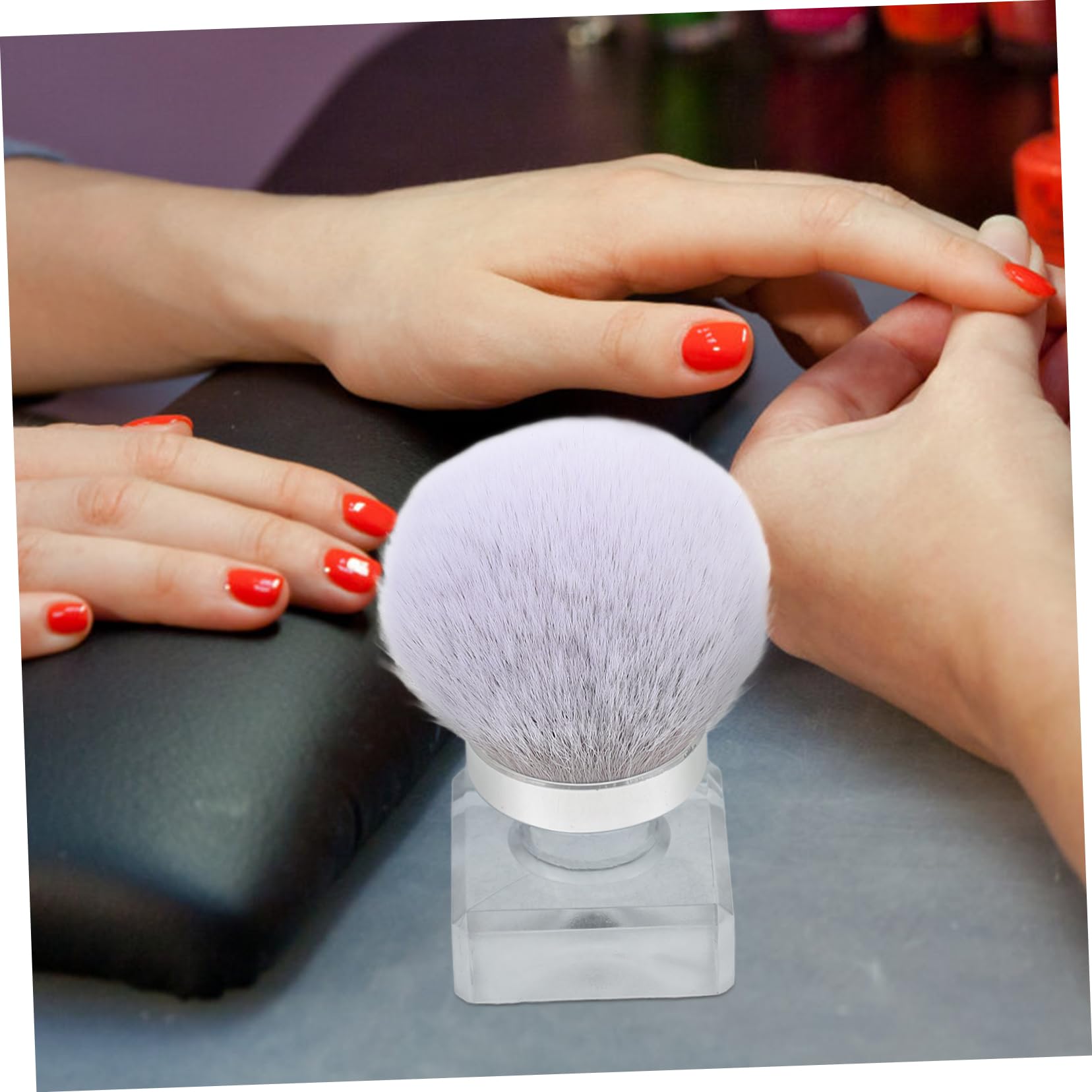 Healeved 4pezzi Spazzola Per Pulizia Unghie e Makeup Spazzola Per Rimozione Unghie Pennello Piccolo e Ergonomico Per Manicure e Trucco Strumento Versatile Per Applicazione Fondotinta e