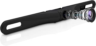 Pyle PLCM18BC License Plate Mount Rear View Backup Color Camera with Distance Scale Line - Zinc Black Chrome