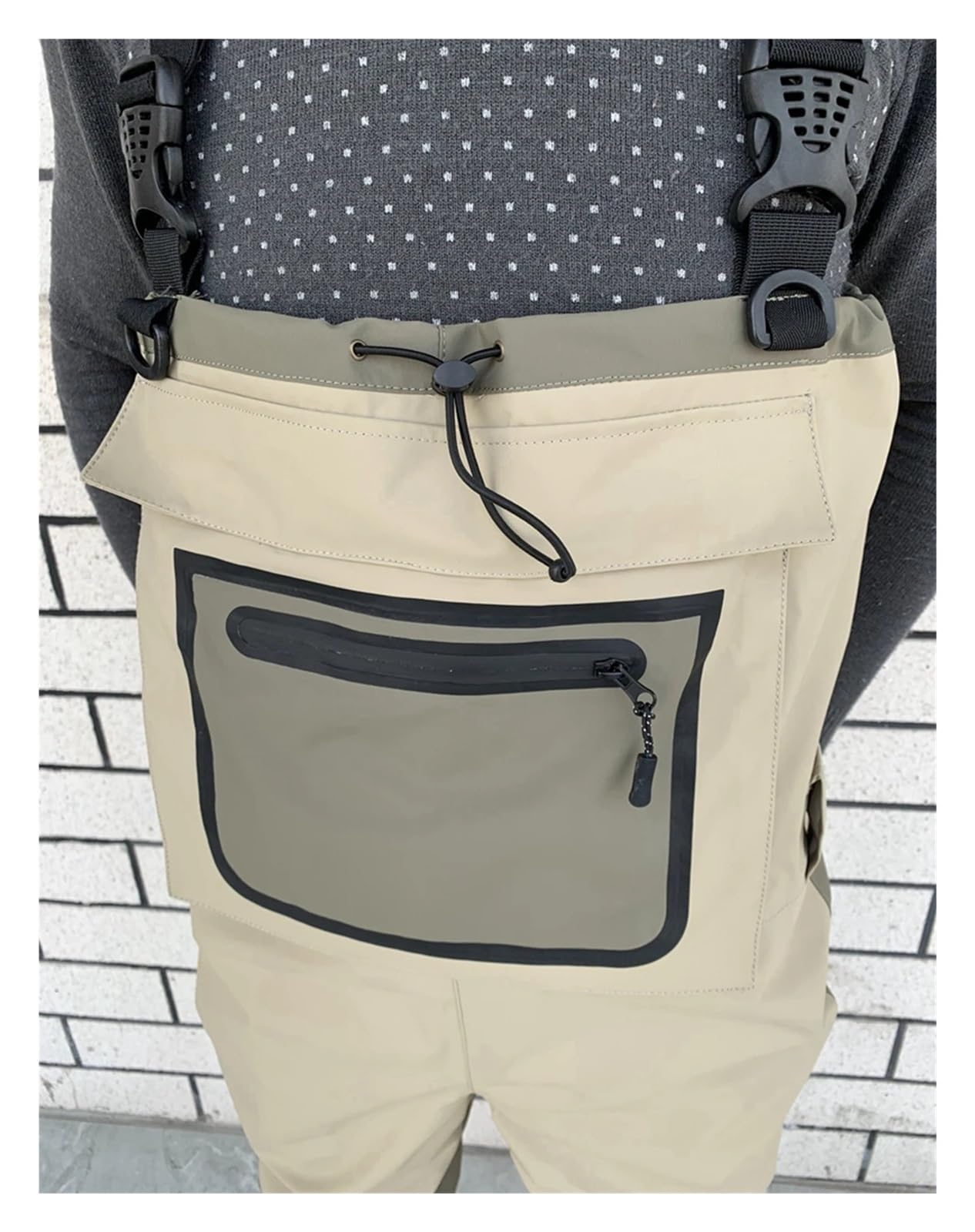 Wathose Herren Fliegenfischer-Wathose, Neopren-Fuß for Männer, Floßjagd, schnell trocknend, wasserdicht und atmungsaktiv