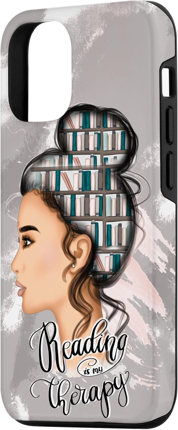 Librarian Motif Libary Books For Bookworm & Teacher Reading Case for iPhone 12/12 Pro