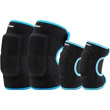 Elbow Pads and Knee Pads for Kids,Protective Pad Sets with Thickened Pad | Breathable & Lightweight Protective Gear for Bicycle, Roller Skating, Basketball, Football, Volleyball, Dancing, Kneeling