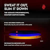 Vista 7 de Sweat Shaper – Cinturón de sauna para reducción de cintura para mujer, entrenador de cintura sin neopreno