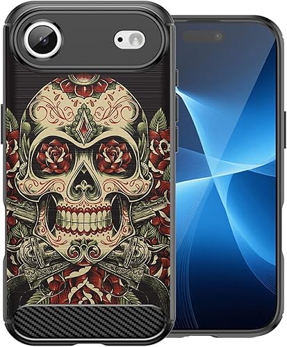 Miniatura 6 de CasesOnDeck Case Compatible with [Apple iPhone 17 Air/iPhone 17 Air Case] Pictorial Patterned TPU Design Case Flexible Slim and Elegant (Pink Retro