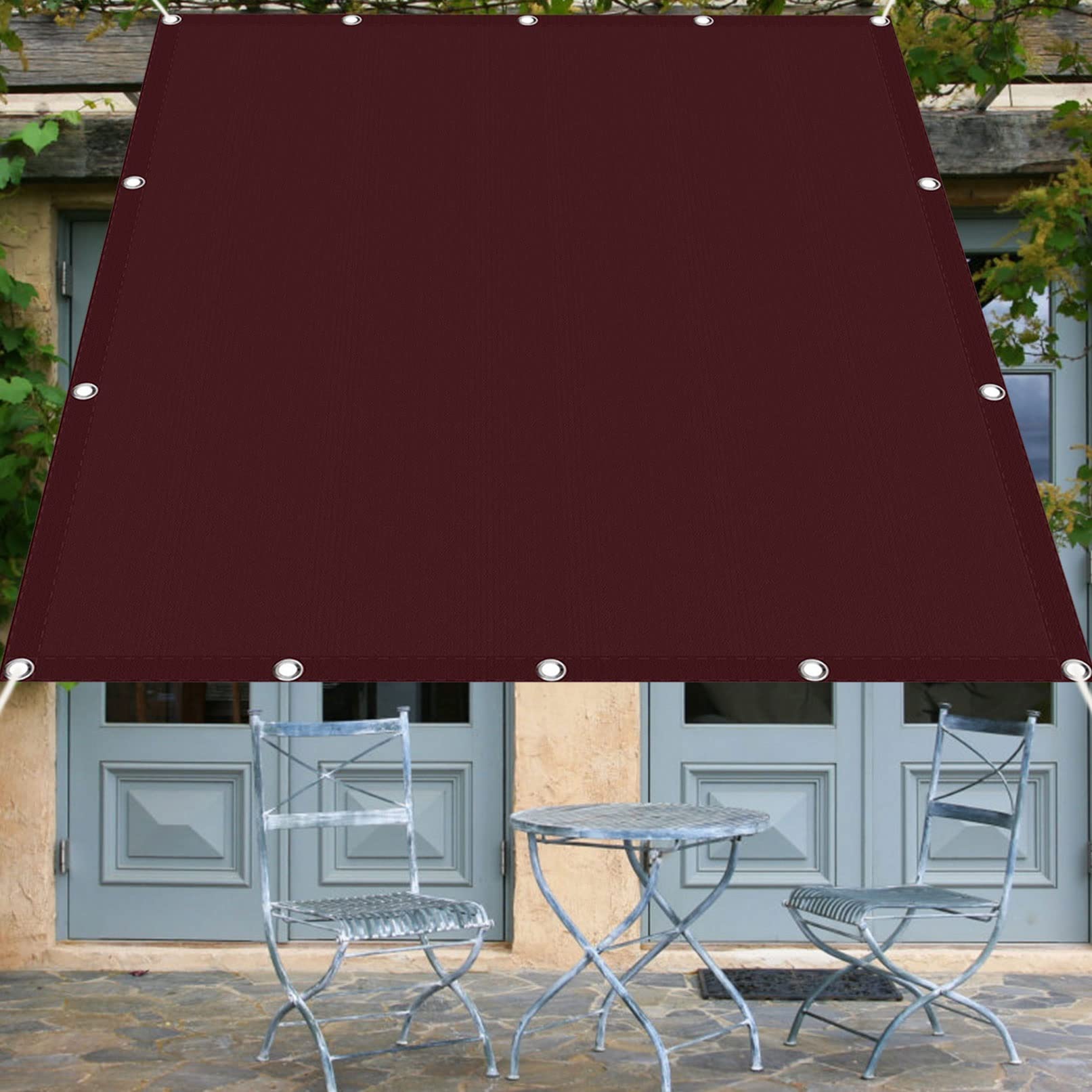 Voile d'ombrage résistant pour stopper la chaleur sur balcon et pergola