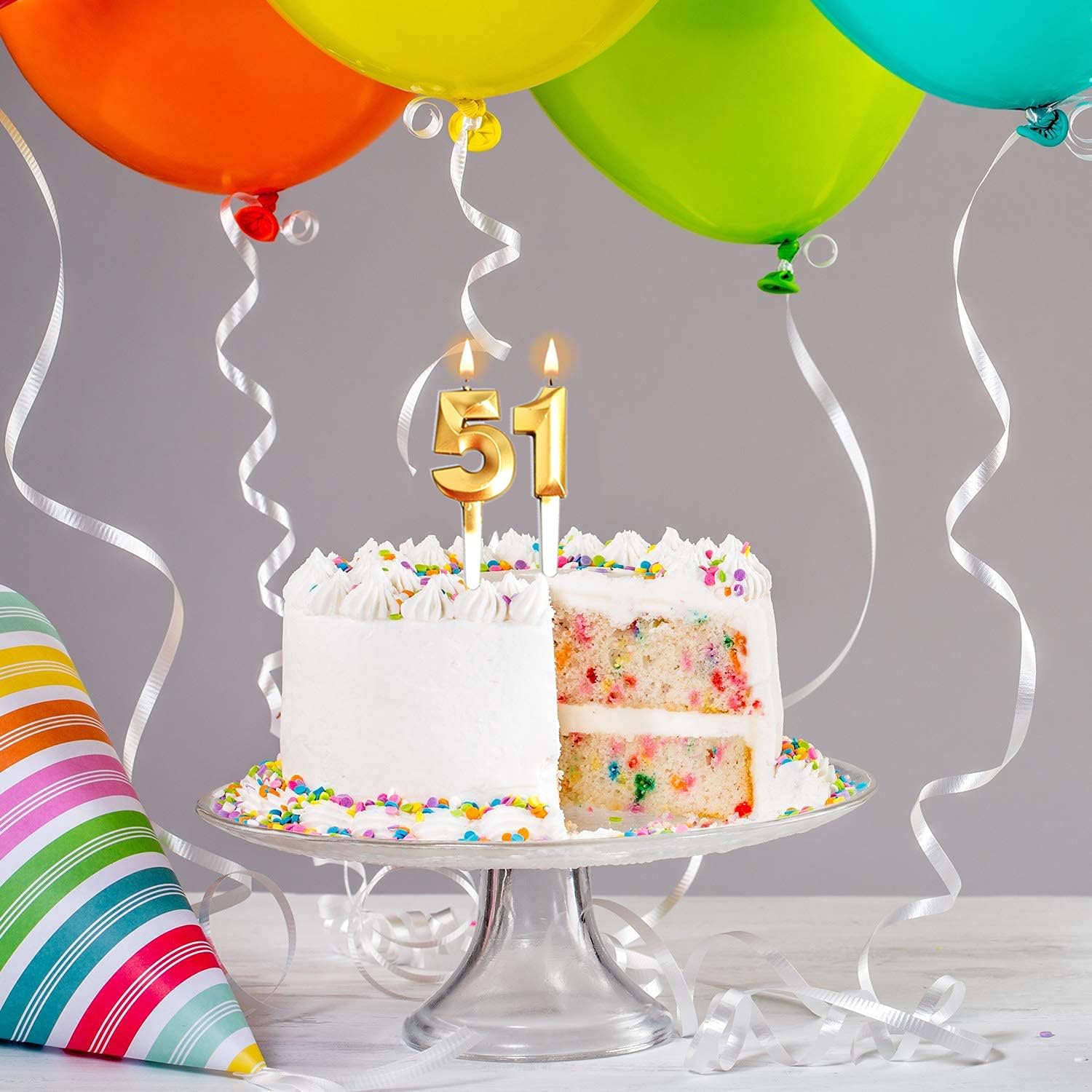 Birthday Candles, 15th/51th/1th/5th Birthday Cake Candles - Image 3