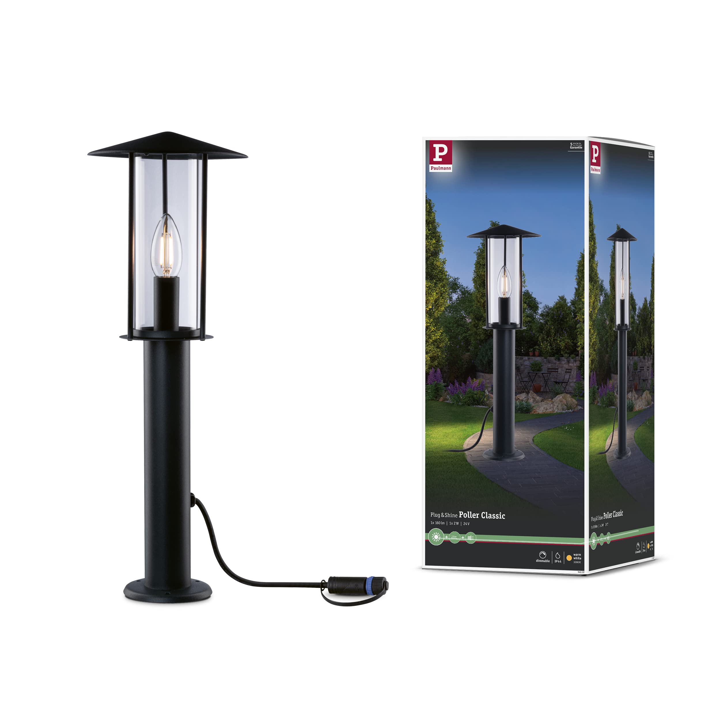 Paulmann Plug & Shine Pillar Lamp Classic Lantern