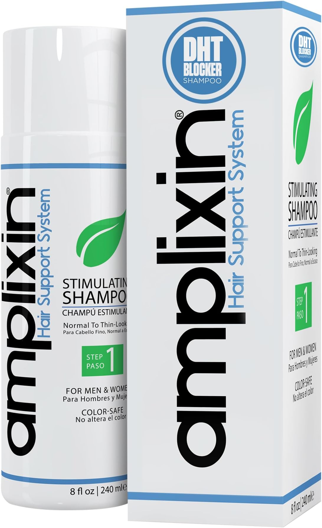 Amplixin Stimulating Shampoo - Healthy Hair Growth & Hair Loss Prevention Treatment For Men & Women With Thinning Hair - Sulfate-Free DHT Blocking Formula, 8oz