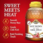 Néerlandais Gold Miel chaud , Chil Infusé Miel canadien , Sweet & Spicy Drizzle , non pasteurisé , 550 g Bouteille de pression