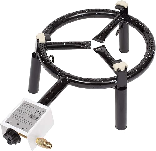 Miniatura 3 de Mabel Home Patas de soporte para quemador de paella y trípode, patas reforzadas con soporte de paella (4 tamaños) (para quemadores de gas de paella