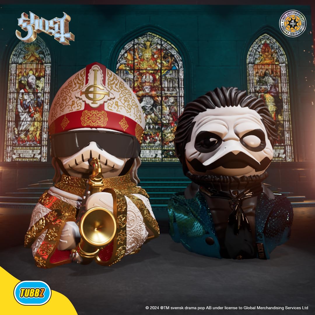 TUBBZ First Edition Papa Nihil - Statuetta da collezione in vinile a forma di anatra, prodotto ufficiale Ghost - Heavy Metal Rock Band Music