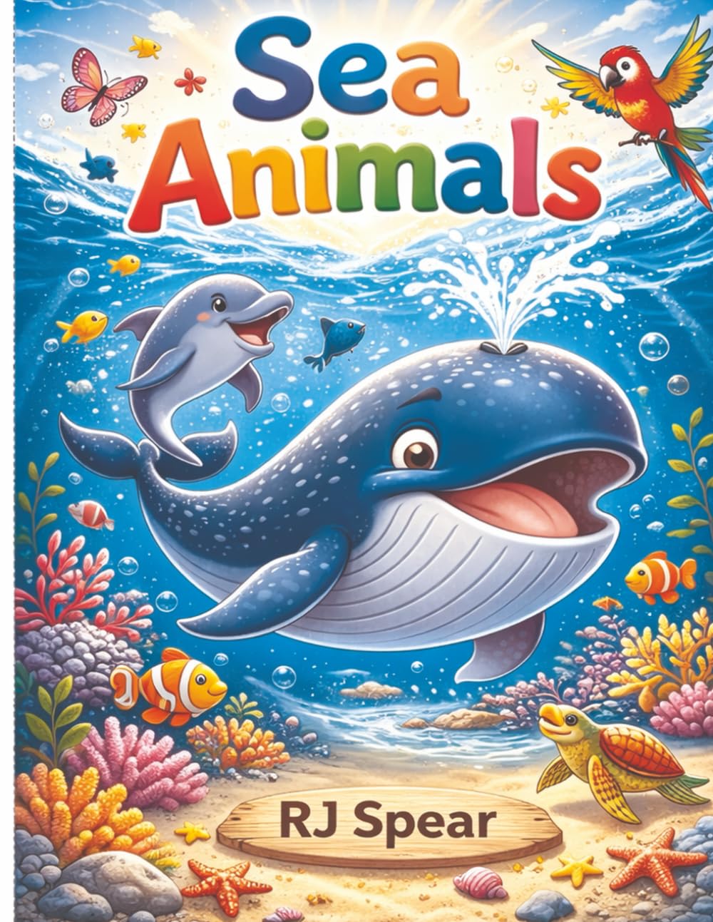 Sea animals for coloring. (Animals in Their World)