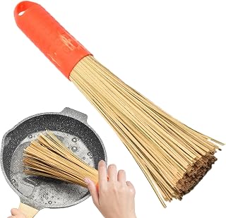 Kitchen Palm Brush,Scraper Wok Pot Scrubber Brushes - Pot Scraper Scrubber Dish, Frying Pan Brushes Kitchen Cleaning Tools for Pans, Platecast Steel Pots, Metal Sink Bairong