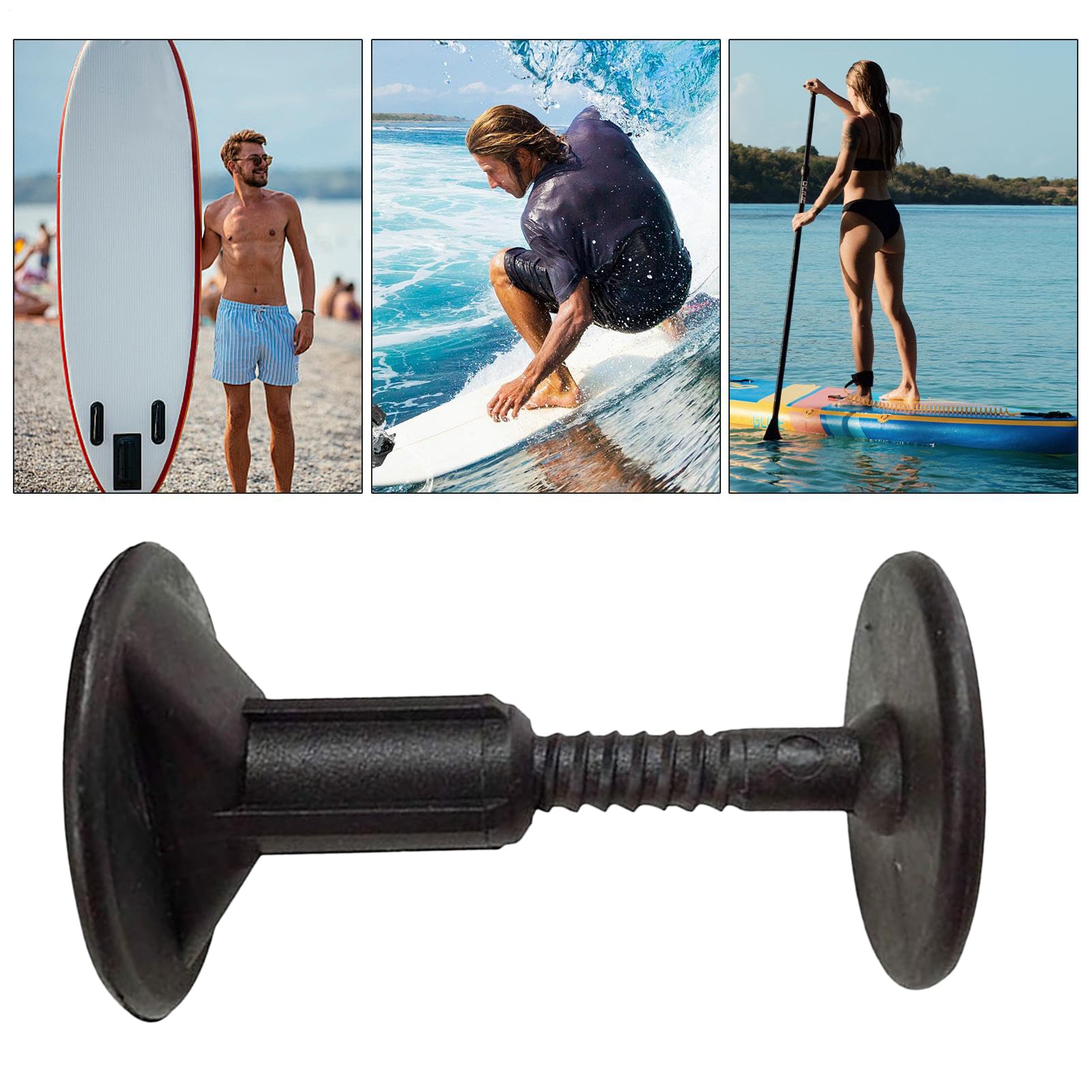 Enchufe para tabla de surf de cuerda para correa, accesorio portátil de fijación bobinado