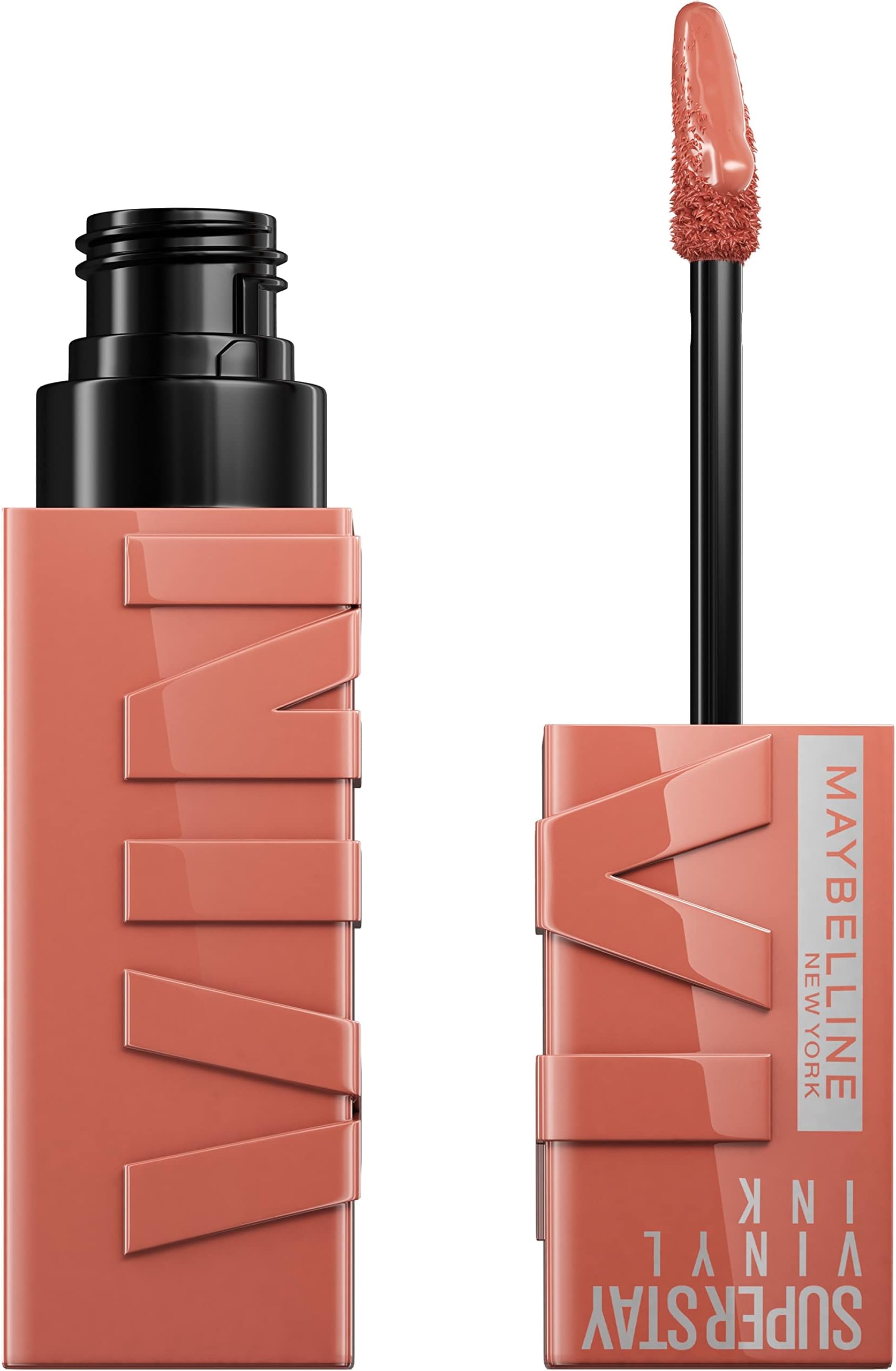 Super Stay Vinyl Ink Longwear No-Budge Liquid Lipcolor Makeup, Highly Pigmented Color and Instant Shine, Golden, Pink Lipstick, 0.14 fl oz, 1 Count