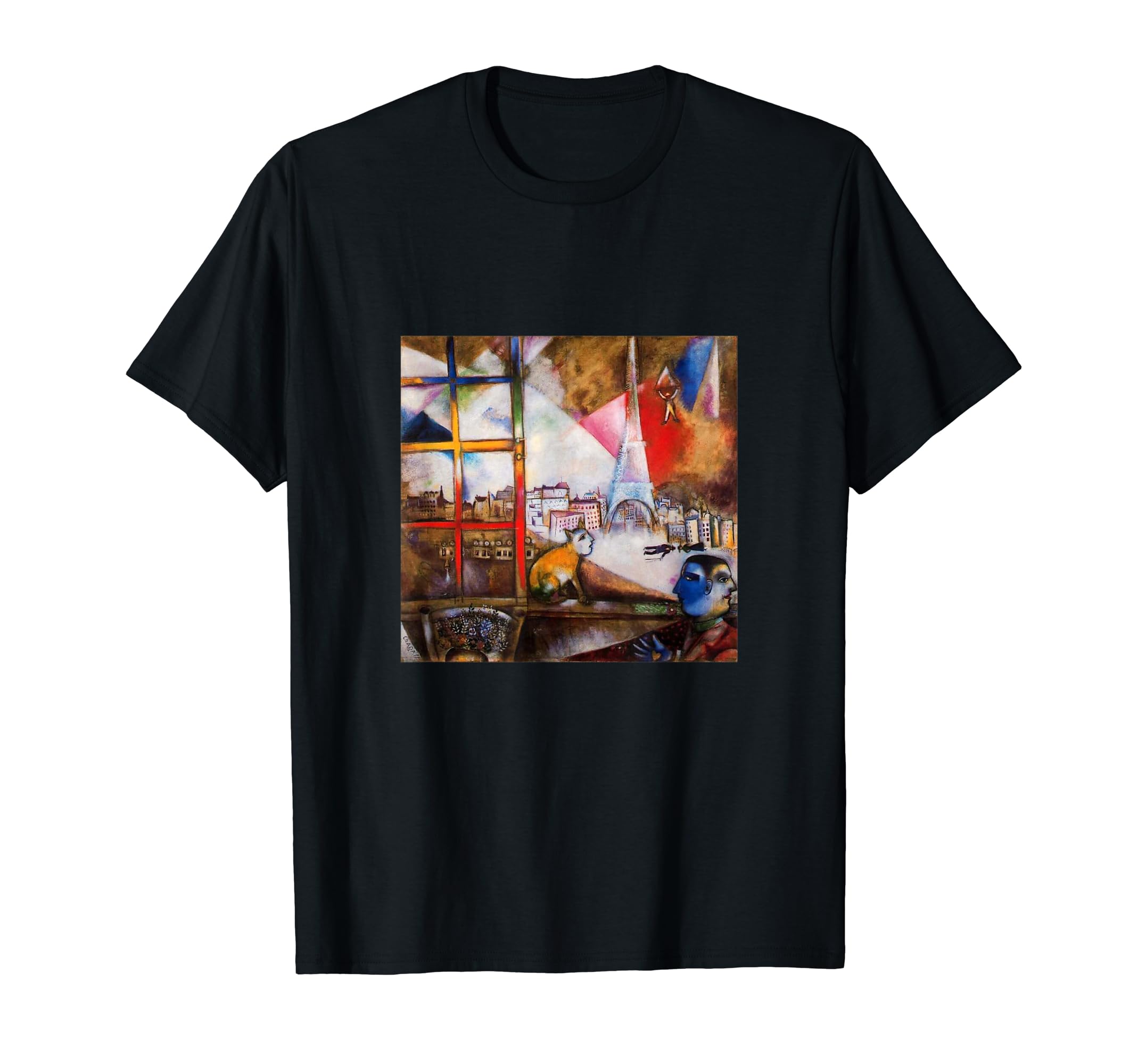 Paris Through the Window Marc Chagall | City of Lights T-ShirtOEKO-TEX STANDARD 100