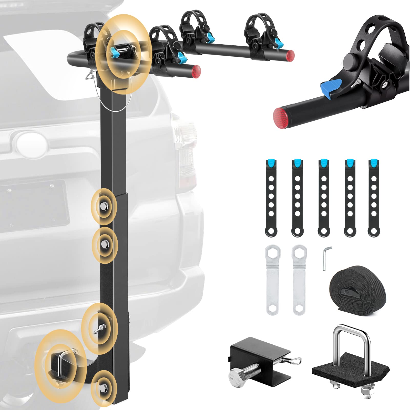 Buy CROSSHIP Bike Rack for Car 2 Bike Hitch Racks with 2" Hitch
