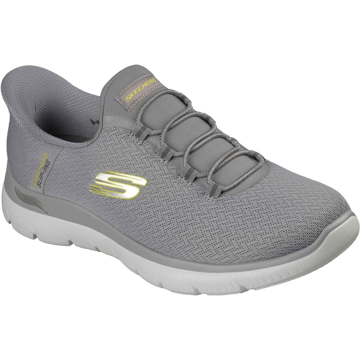 Skechers Arch Fit Summits Kynor Poliester Męskie Szare/Zielone Sneakersy