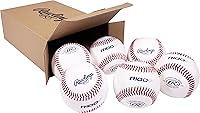Vista 5 de Rawlings R100-P Practice Baseballs Collegiate High School Youth Flat/Raised Seam Options