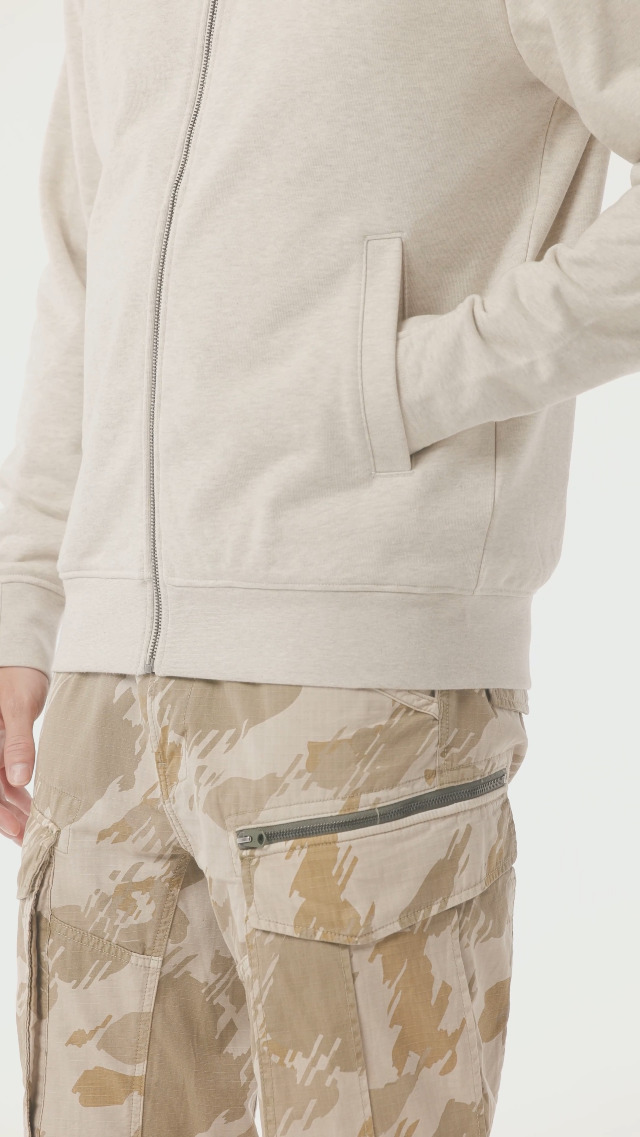 G-STAR NIFOUS ZIP THRU - Sweat zippé - dk black/noir