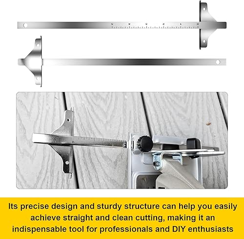 Miniatura 6 de Guía de sierra circular 381091-00 Se adapta a Dewalt DC390K, DW936, DC300, DC310, DCS391B, DCS393, DC390B guía de borde Sierra circular inalámbrica