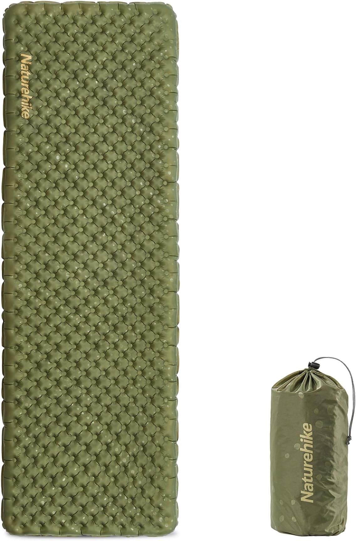 Naturehike Thermal Self-Inflating Ultralight Camping Sleeping Mat with R3.5/5.8/6.5/8.8 Insulation, Lightweight & Puncture-Proof for Hiking, Backpacking & Tent Camping