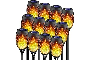 Kurifier 12-Pack Flickering Flame Solar Lights