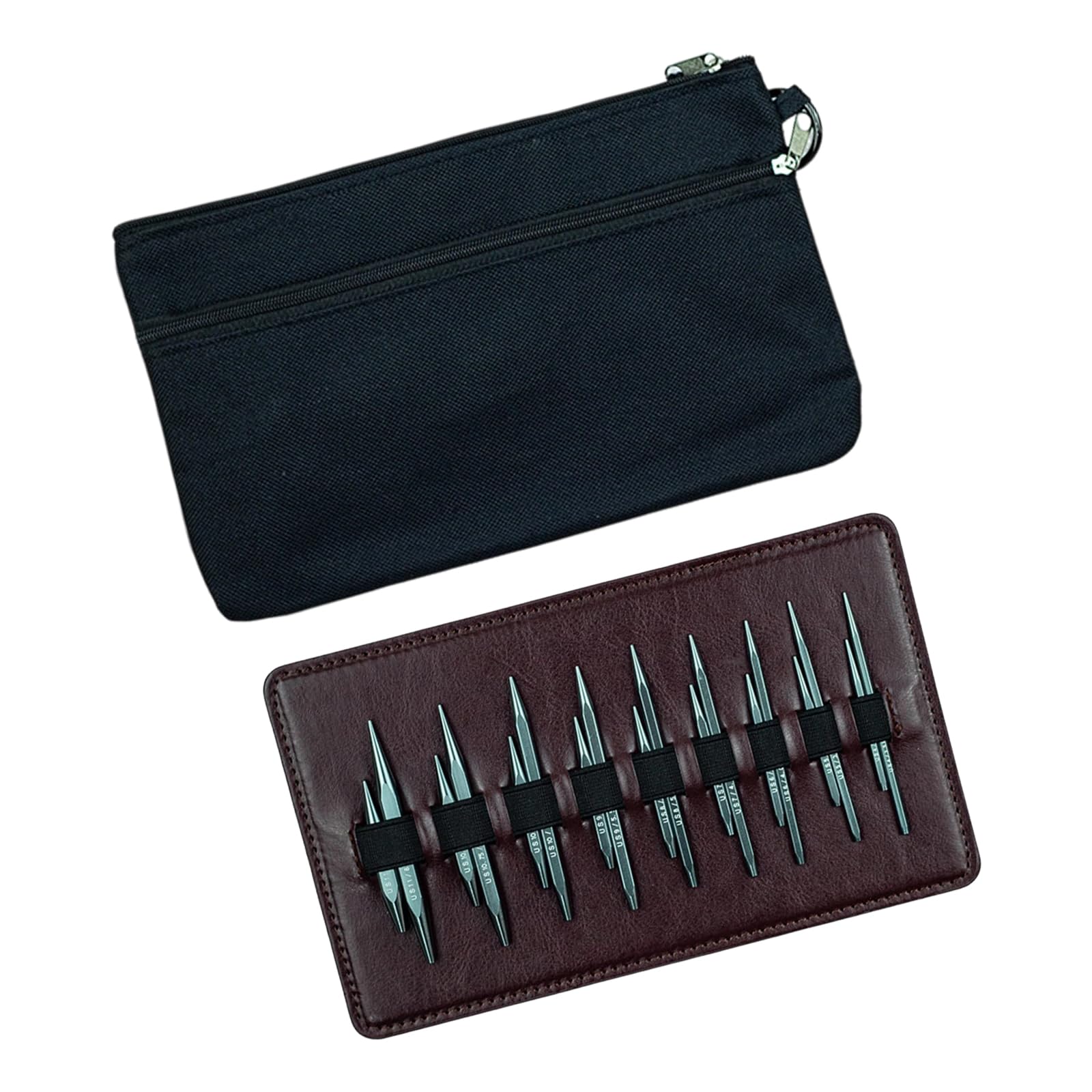 Alumina Detachable Crochet Hook Set with Ergonomic Wood Handle, Multiple Sizes for Crafting, Includes Storage Case Travel Crochet
