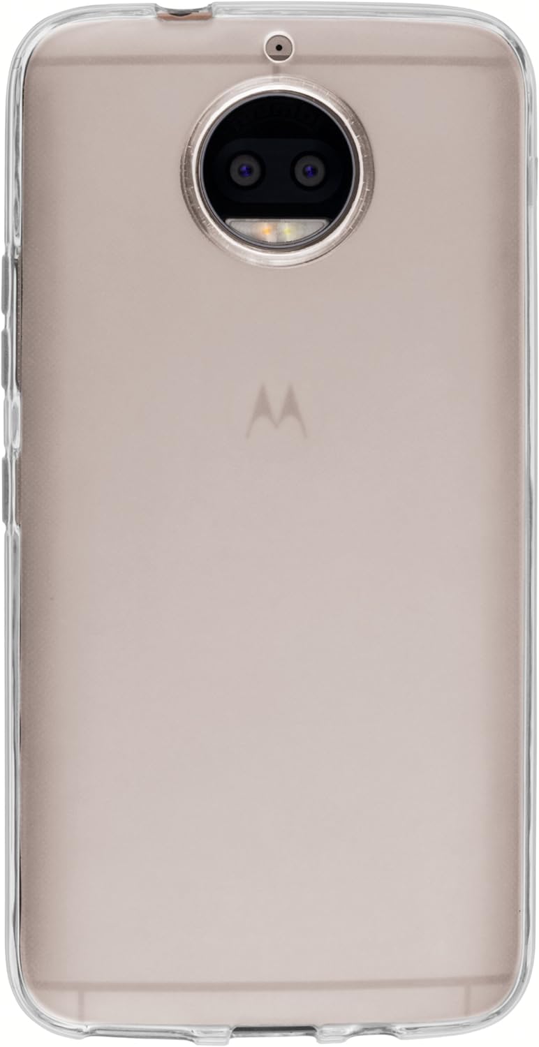 mumbi Case Compatible with Motorola Moto G5S Plus Mobile Phone Case, Transparent White