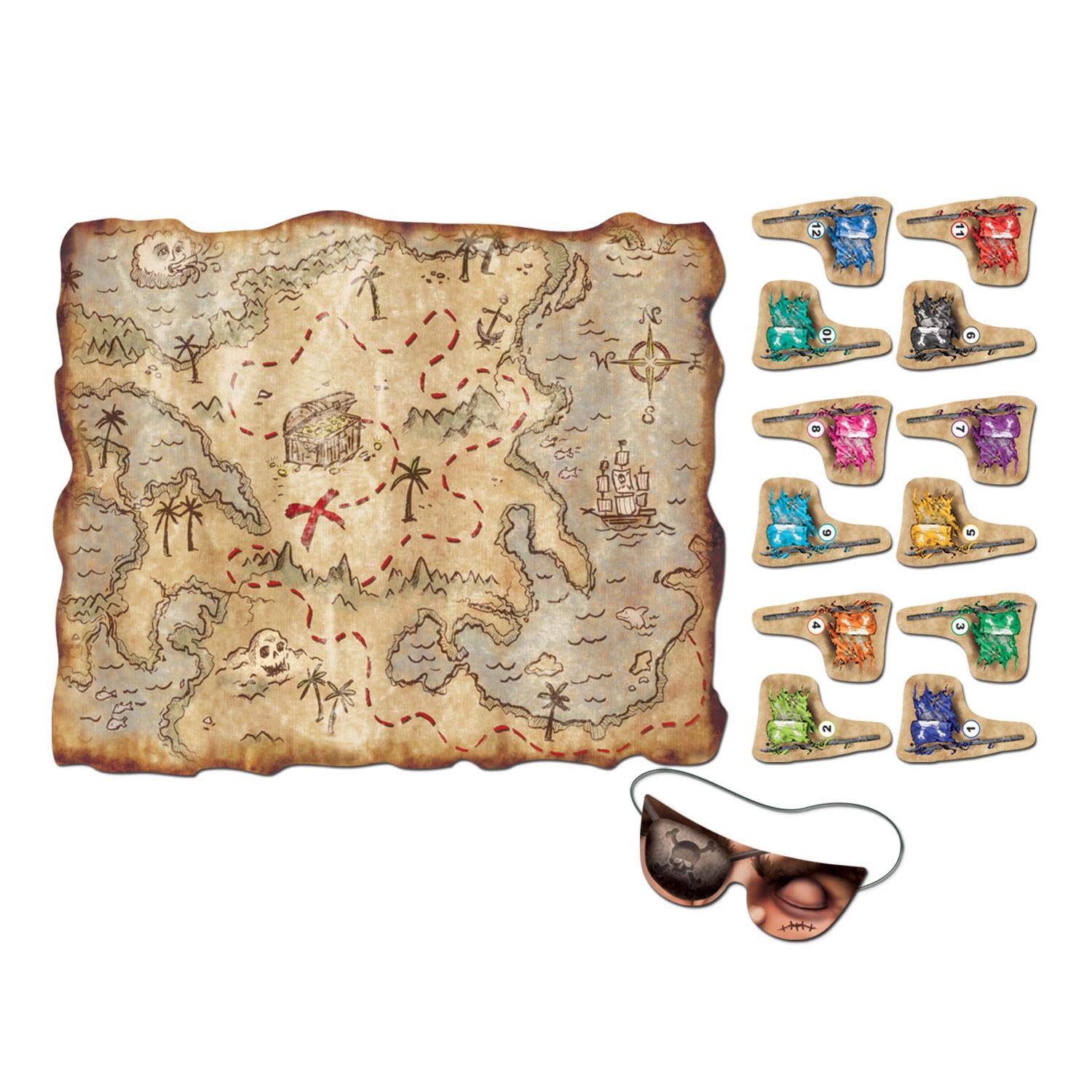 Amazon.com: Beistle , 6 Each Pirate Treasure Map Party Games