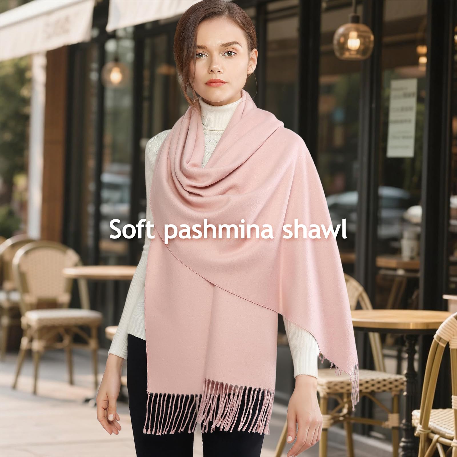 RIIQIICHY Echarpe Femme Hiver Chaud Chale Grosse Echarpes Femme Grande Pashmina Cadeau Femme Anniversaire Noel