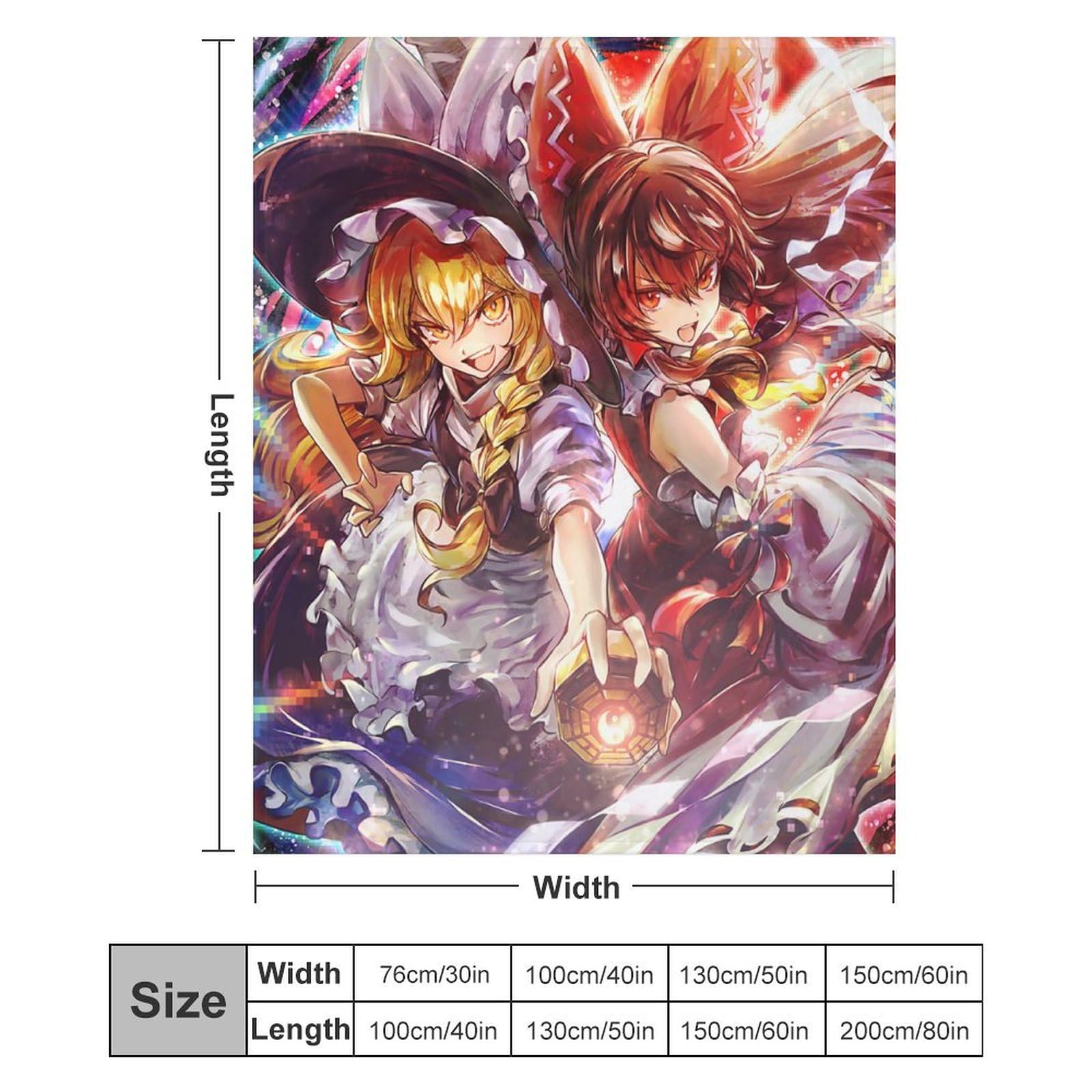 Amazon｜毛布 ブランケット 可愛い キャラクター柄 霧雨魔理沙 博麗 