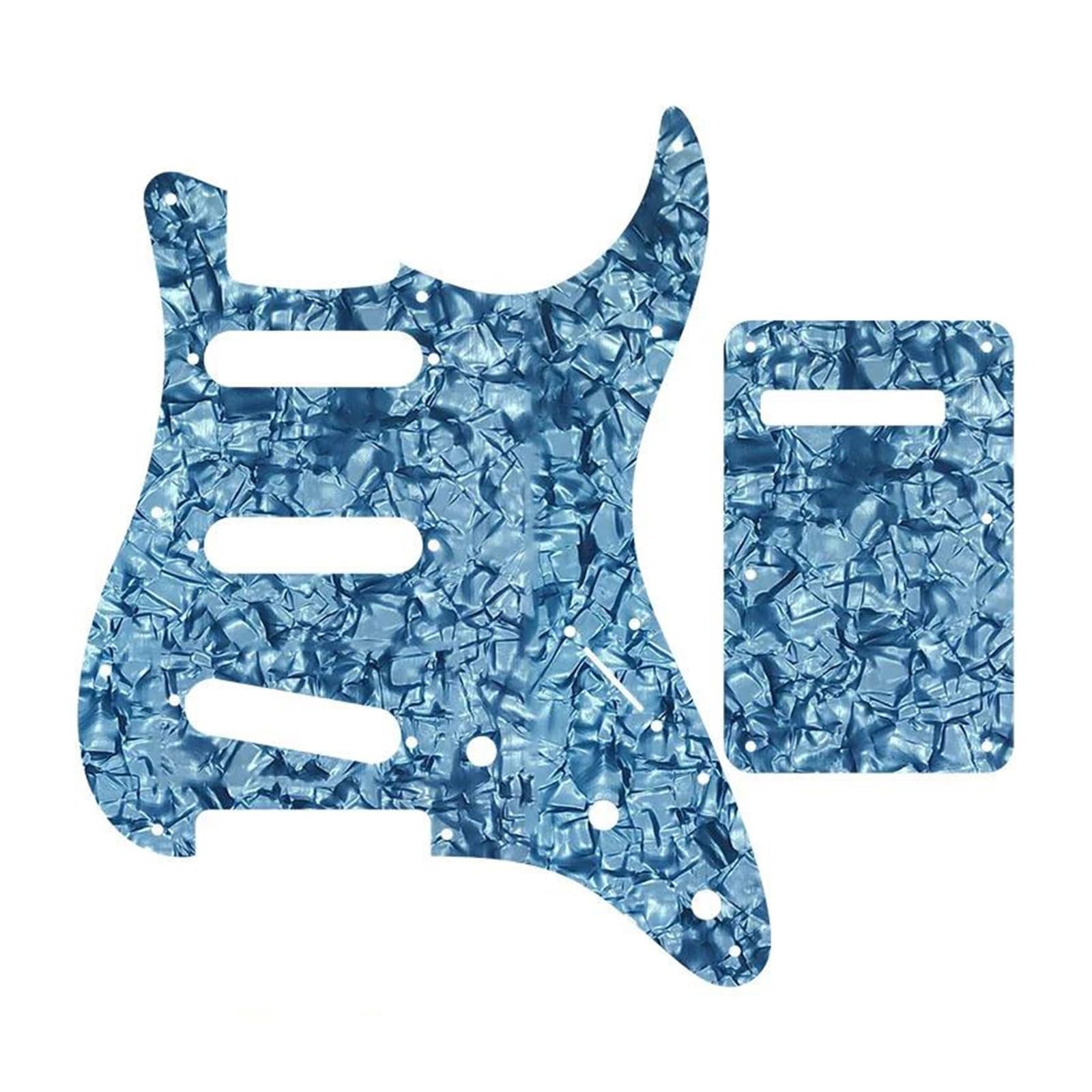 maskownica do gitary 11 otworów na śruby do gitary Pickguard z płytą tylną Pasuje do płytki SSS ST Scratch Plate(Style 20)