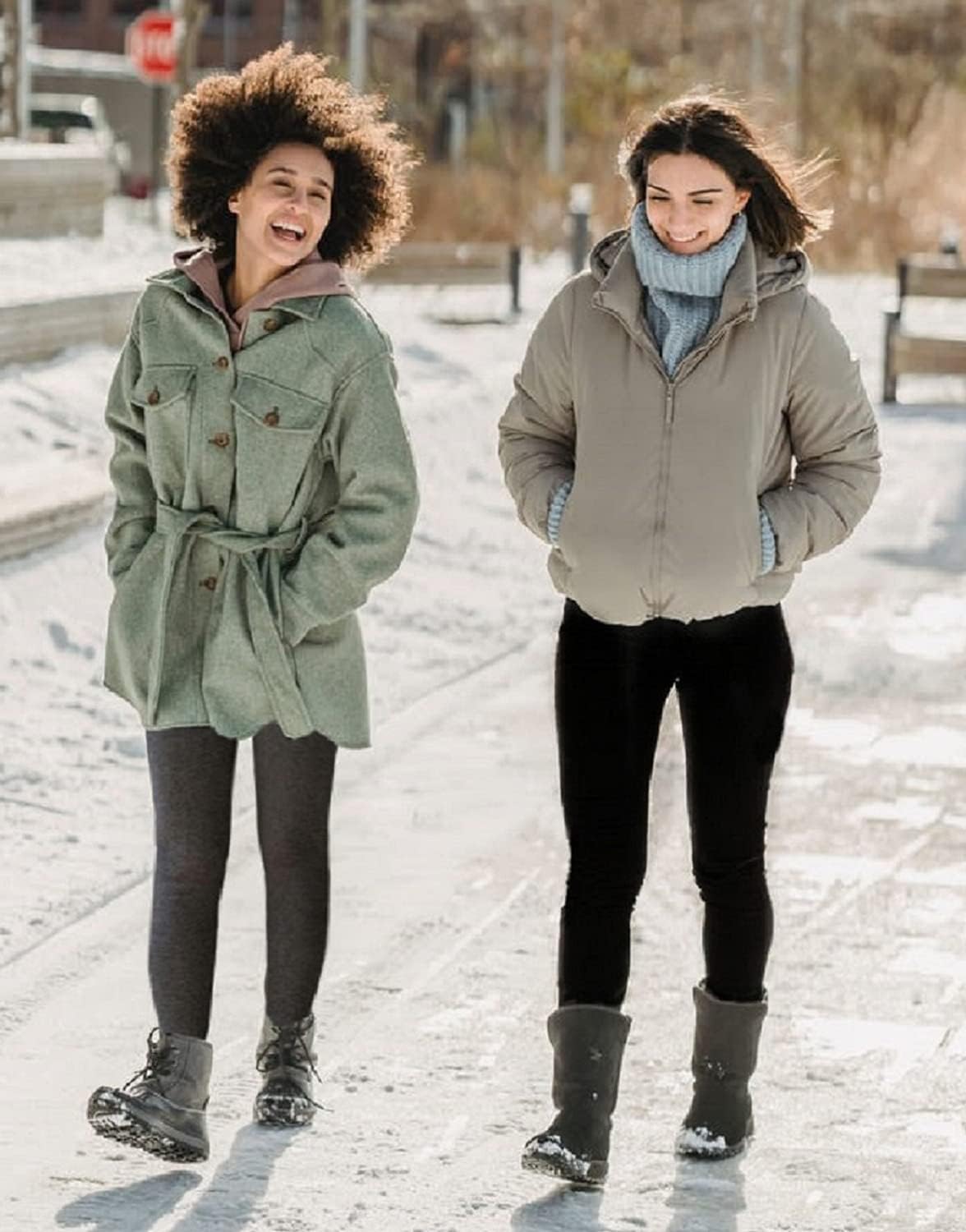 niyokki Cashmere Leggings Sherpa Fleece Women - Image 2