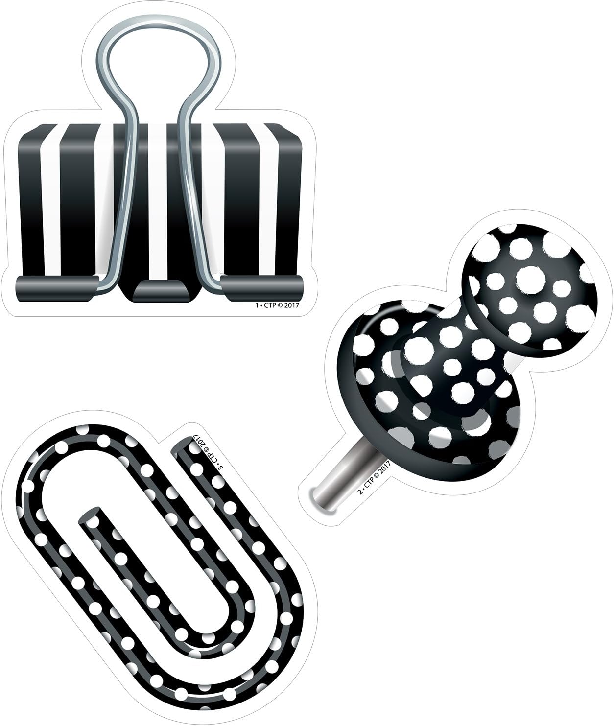 Creative Teaching Press Bold & Bright Clip It! Cut Outs 6 (3282)