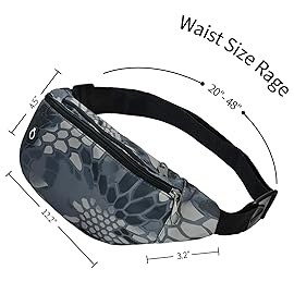 Fanny Packs for Men and Women, Waterproof Sports Waist Pack Bag for Travel Hiking Running Hands-free Wallets, Easy Carry Any Phone